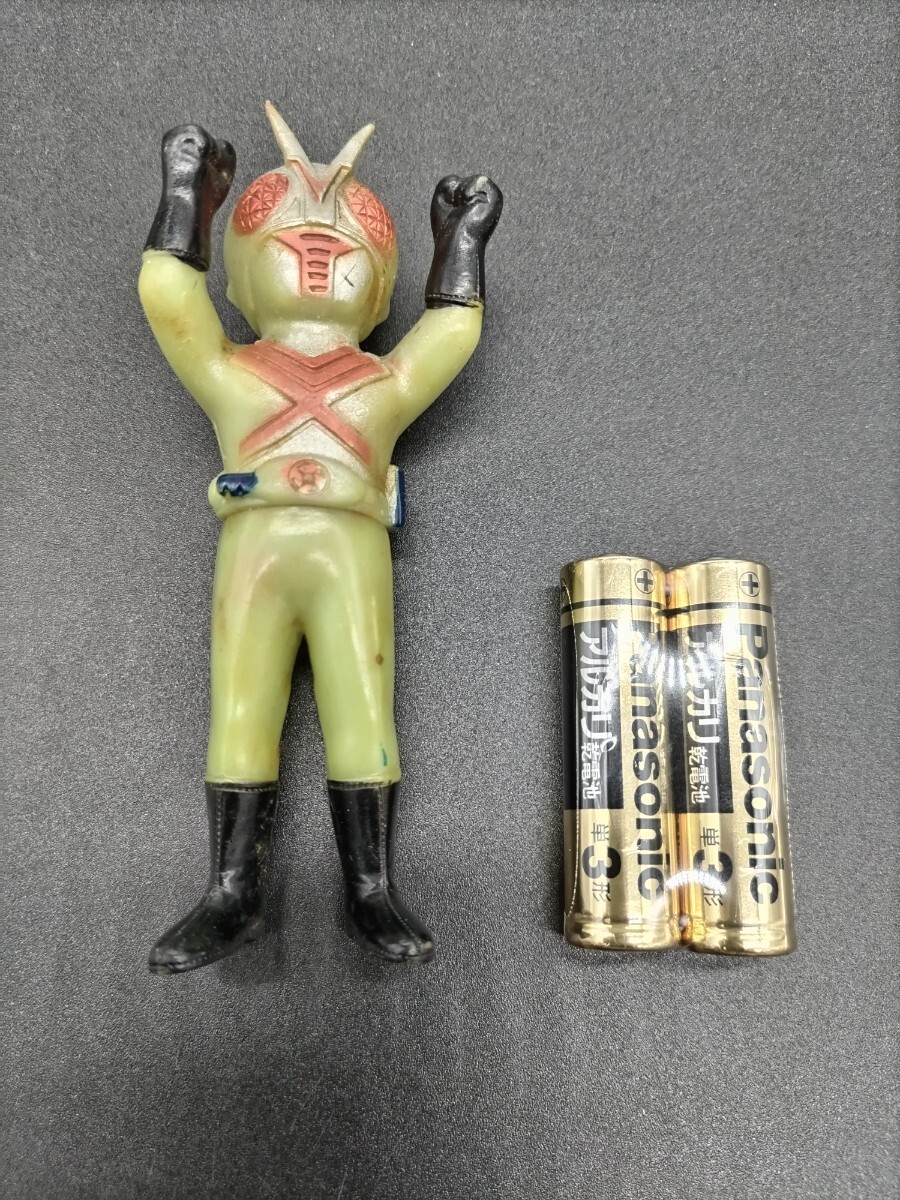 中古品 仮面ライダーX ミニ ソフビ 昭和レトロ Yahoo!オークション -「仮面ライダーx ソフビ」の落札相場・落札価格