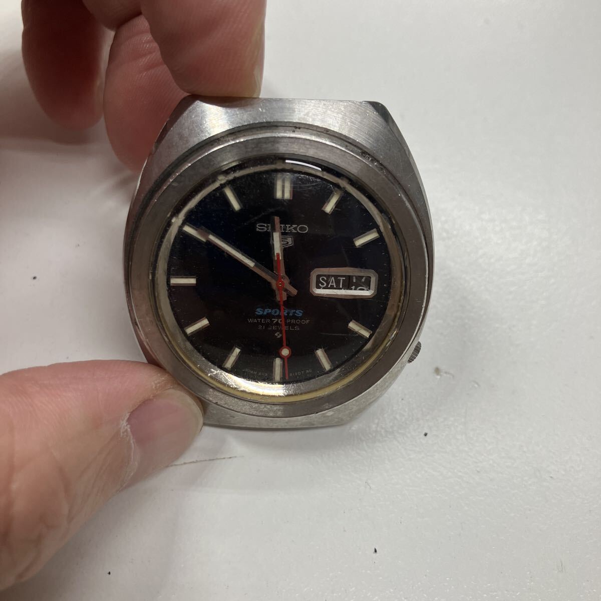 セイコー5スポーツ 6119-8120 21石 黒文字盤 自動巻紳士腕時計 2025年最新】セイコー5スポーツ 6119の人気アイテム - メルカリ