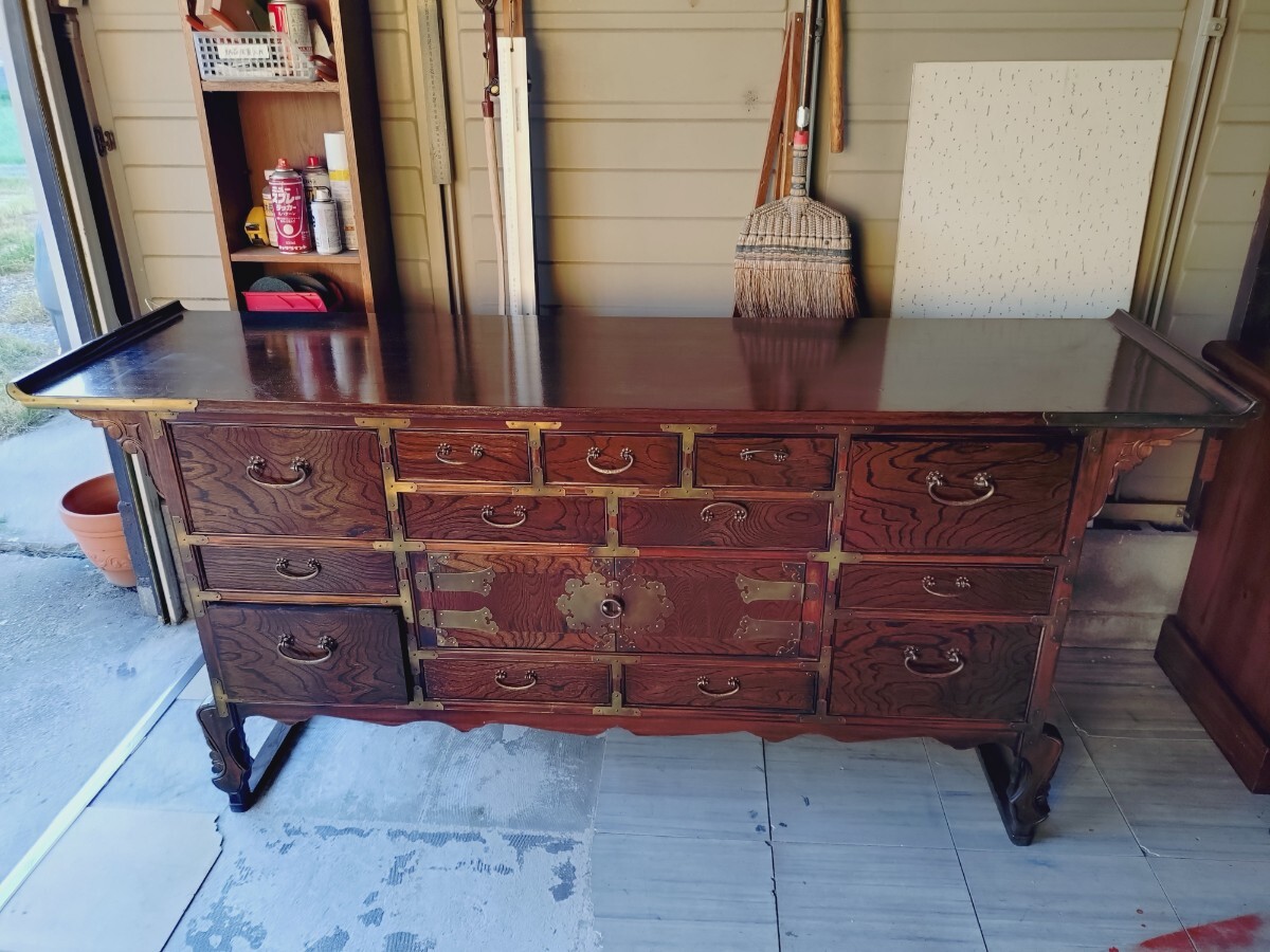 朝鮮家具　移動可能ドレッサー　朝鮮箪笥　古道具　KOREA アンティーク Antique Sam's Collection韓国アンティーク家具 李朝箪笥 李朝