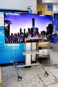 ◆引き取り限定◆ SHRAP 65V型 液晶インフォメーションディスプレイ PN-HW651 / 業務用スタンド&リモコン&HDMIケーブル付★ 59906Y