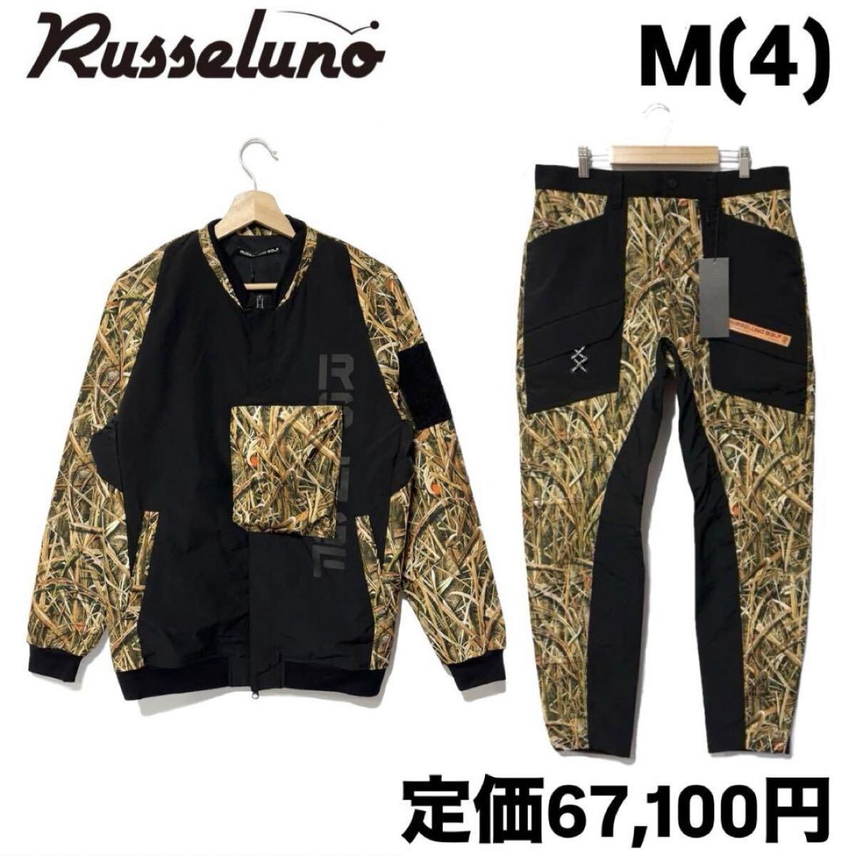 ラッセルノ ゴルフ コンバット ポケット ナイロン セットアップ 上下 L 5 新品 ラッセルノ ゴルフ コンバット ポケット ナイロン