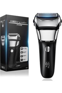 シェーバー メンズ 髭剃り 電動 往復式 電気シェーバー Type-c充電式 電気カミソリ 乾湿両用 3枚刃 電動髭剃り 低騒音