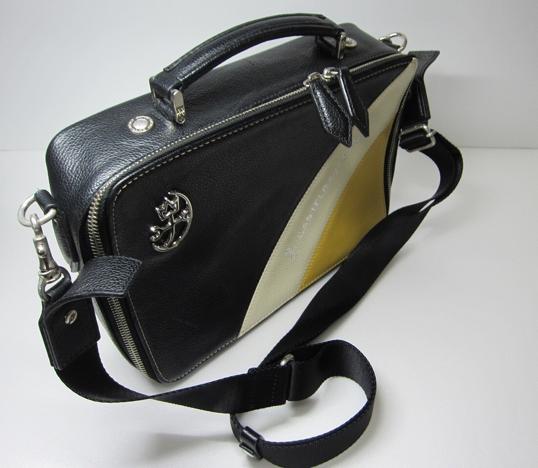 【最終値下げ】超美品　CASTELBAJAC 黒 ハンドバッグ CASTELBAJAC カステルバジャック Garbo ガルボ クラッチバッグ