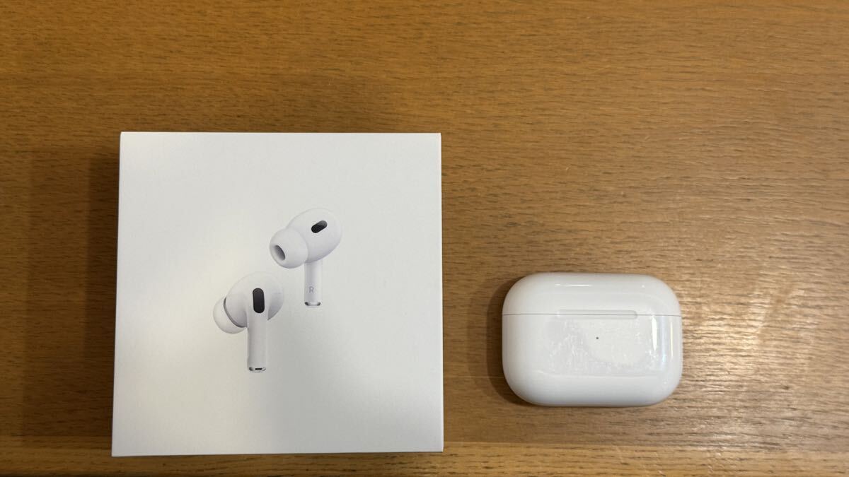 【美品】AirPods Pro (第2世代) 本体+付属品全てあり Apple保証付き 極美品 AirPods Pro 第2世代 USB-C MTJV3J/A