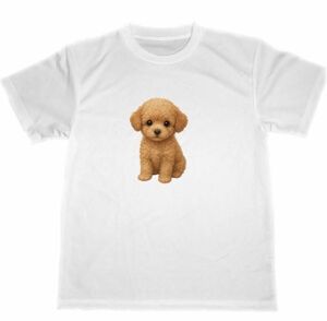 トイプードル ドライ Tシャツ 子犬 仔犬 DOG グッズ toy poodle T-shirt