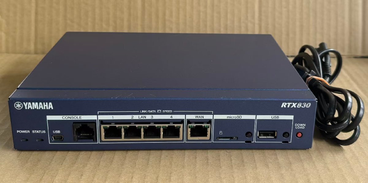 中古動作純正品YAMAHA ギガアクセス VPN ルーター RTX830 RTX830 Yamaha Corporation ギガアクセス VPNルーター Rev.15.02