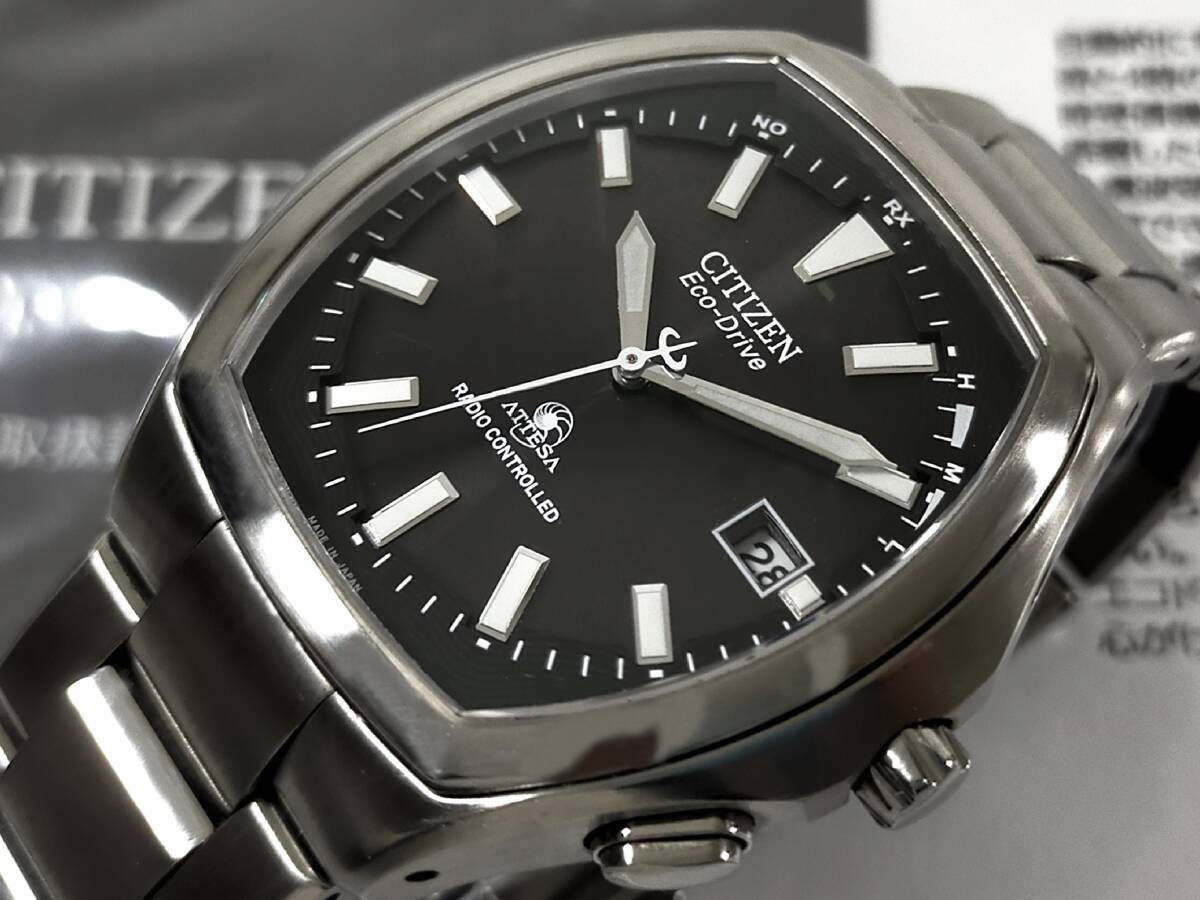 希少 美品 シチズン アテッサ エコドライブ 腕時計 チタン ネイビー シルバー Amazon.co.jp: [Citizen] 腕時計 アテッサ 「CITIZEN」ブランド