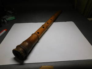 岡黒 稀少 初だし品 時代 不明な尺八 約55cm 珍品 売り切り