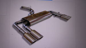 FOX純正品 AUDI S3(8V)セダン リアマフラー AU052105-746 106×71mm オーバル斜めダブル左右 車検対応①