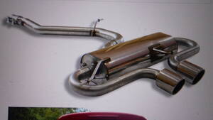 ★★FOX純正品 VW ゴルフ6 リアマフラー VW055065-134(100mm斜めダブル)差替・eマーク・車検対応①★