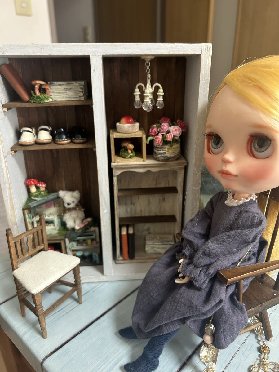 ❤アンティーク加工  ミニオブジェ  ドールハウス ブライス ❤アンティーク加工 夏系 ミニオブジェ ホワイト ドールハウス