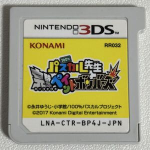 100% パスカル先生 完璧ペイントボンバーズ 3DS パーフェクト Nintendo 任天堂 ソフトのみ