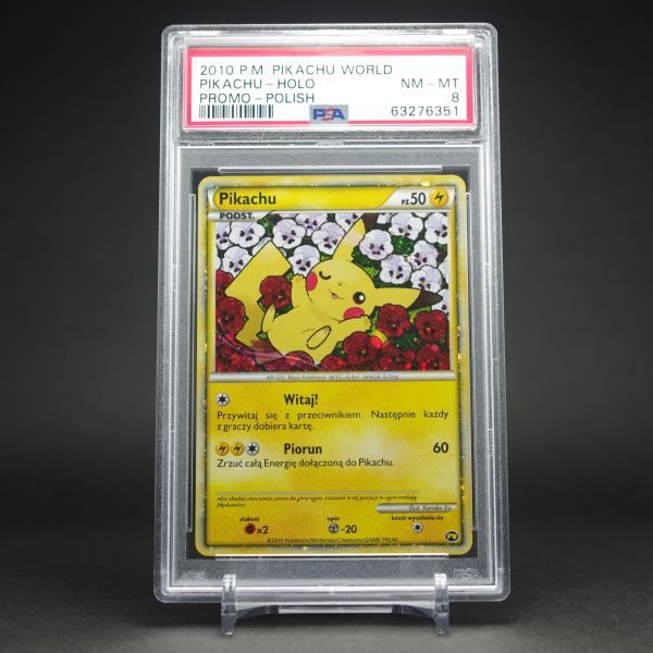 PSA9 Pikachu ホロ ピカチュウ ワールド プロモ フランス 2010 PSA10】2010 ピカチュウ ホロ フランス語版 プロモカード - メルカリ