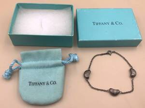 ★1841★ Tiffany&Co ティファニー SV925 ビーンズブレスレット アクセサリー 中古 SILVER ブランド 箱/保存袋 used ブレスレット