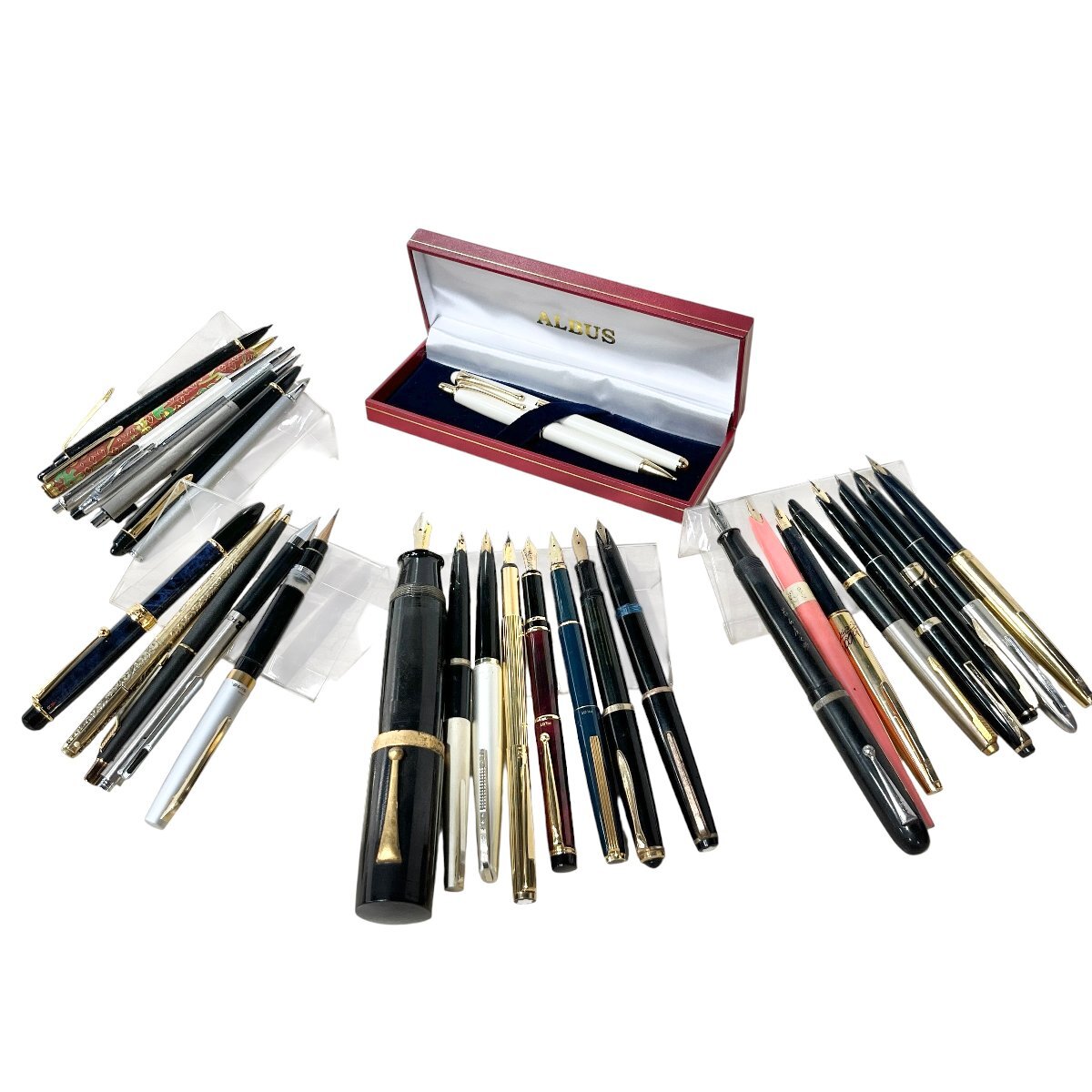 万年筆　ジャンク　まとめ売り プラチナ万年筆 ジャンク ペン先なし 部品取り キャップ式 筆記