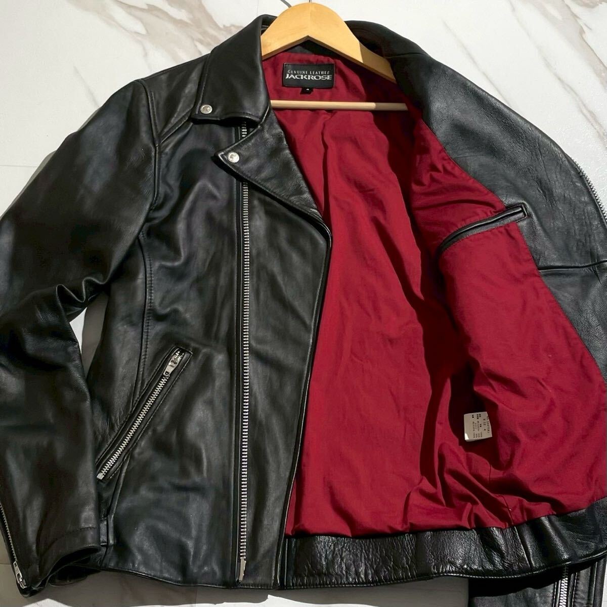 新品未使用 ラム レザー ジャケット s-W7829 000 84834_10-1.jpg?