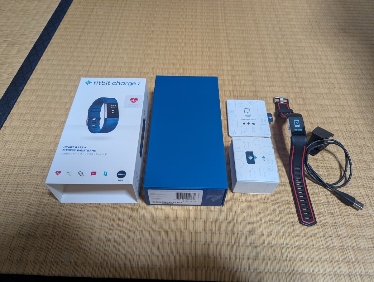 fitbit charge2(中古) Fitbit Charge 2 Activity Tracker - Black (FB407SBKL) for