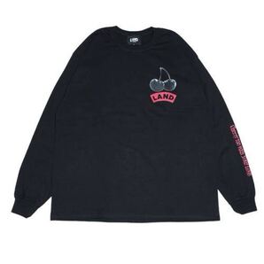 LAND by MILKBOY チェリー ロンT 長袖Tシャツ ブラック Lサイズ 黒 Cherry Long Sleeve Tee Black Size L