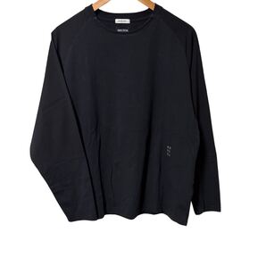 BEAMS LIGHTS SHELTECH 長袖カットソー M ブラック コットンナイロン混 ビームス Long Sleeve Cut & Sew M Black Cotton Nylon Blend