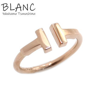 ティファニー Tワイヤー リング 9号 K18ピンクゴールド K18PG 指輪 Tiffany&Co. 横浜BLANC