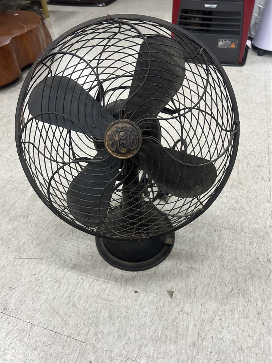 卓上扇風機 メッシュガード付き 黒　レトロ扇風機　動作確認済み　12インチ MITSUBISHI (ミツビシ) 卓上扇風機 レトロ 動作確認済み