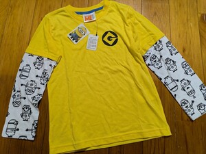 ロンT 130 長袖Tシャツ Tシャツ 長袖 ミニオン ミニオンズ イエロー カットソー シャツ USJ