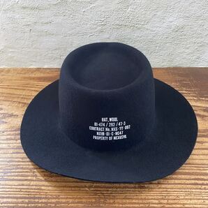 【NEXUSⅦ nexus7 ネクサス7 ネクサスセブン ウールハット フェルトハット ミリタリー 帽子 ブラック サイズ48 58cm ニュートラックス】