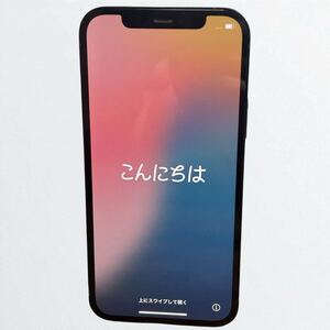 ☆稼動品☆ Apple iPhone 12 MGHN3J/A 64GB ブラック SIMフリー アクティベーションロック無し バッテリー75% 本体 中古 現状品 1円~