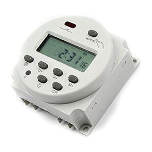 小型・軽量 プログラム タイマースイッチ リレー付(DC12V) ファストン端子付ケーブル 4本付属 セット(12V)