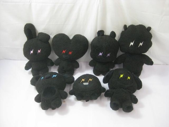 GUNDAM fragment ぬいぐるみ　黒3体セット GUNDAM45FRGMT