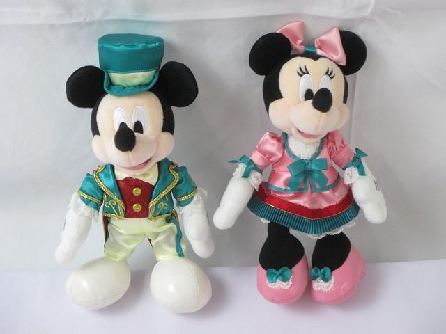 ランドホテル限定ぬいぐるみ ミッキー＆ミニーのぬいぐるみバッジ付き！ディズニーホテル