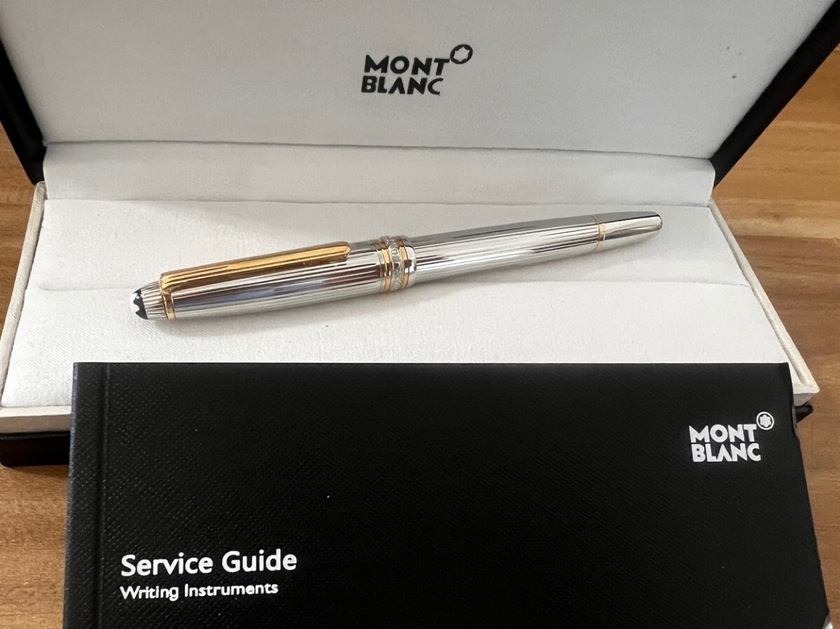 MONT BLANC 万年筆　ボールペン シャーペン セット シルバー　14k MONT BLANC 万年筆 ボールペン シャーペン セット シルバー 14k