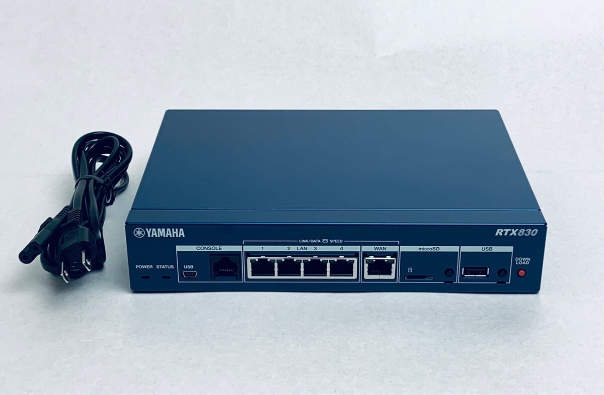 YAMAHA RTX830 美品 楽天市場】YAMAHA ギガアクセスVPNルーター RTX830 初期化済み