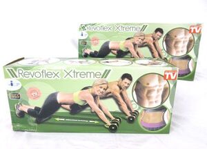 送料300円(税込)■bo045■Revoflex Xtreme 多機能エクササイズホイール 腹筋ローラー 2点【シンオク】