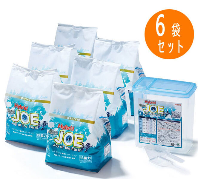 洗濯用洗剤 善玉バイオ洗剤 ハイブリッド 浄 JOE5袋セット 善玉バイオ 浄 JOE 1.3kg×4箱セット エコ洗剤 衣類用 洗濯洗剤