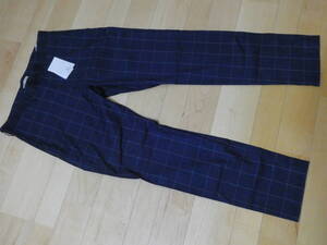 383.JOURNAL STANDARD ジャーナルスタンダード メンズ スラックス パンツ ネイビー チェック サイズL 新品未使用品 送料無料