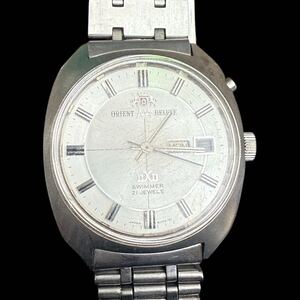 S-66◆ORIENT DELUXE SWIMMER 21JEWELS デイデイト メンズ腕時計 自動巻き?手巻き? 機械式腕時計 オリエントデラックス スイマー