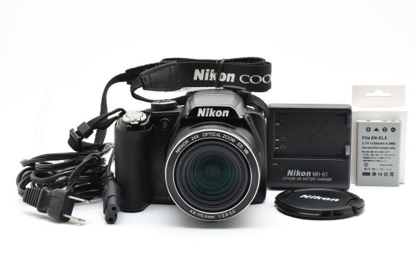 【美品】Nikon COOLPIX P90　動作確認済 中古】Nikon ニコン COOLPIX P90 ブラック コンパクトデジタル