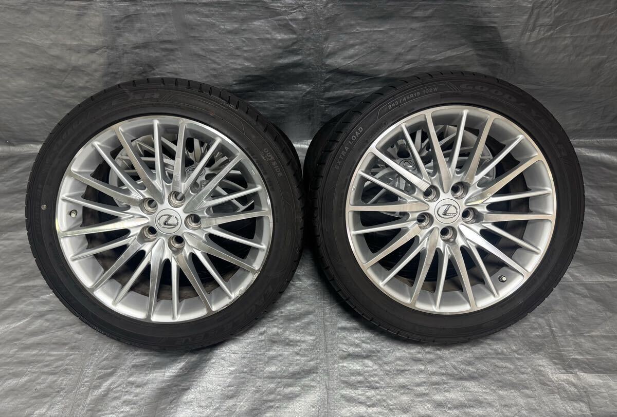 レクサスLS600hLにて使用純正ホイール&BS VRX3セット極上バリ山 レクサスLS600hLにて使用純正ホイール&BS VRX3セット極上バリ山