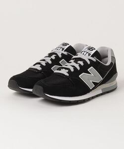 「New Balance」 ローカットスニーカー 24cm ブラック レディース