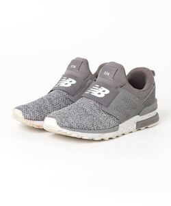 「New Balance」 ローカットスニーカー 23.5cm グレー レディース