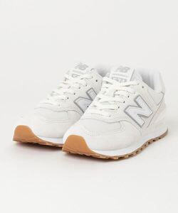 「New Balance」 ローカットスニーカー 24cm オフホワイト レディース