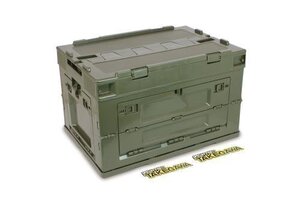武川折り畳みコンテナ50L(オリーブドラブ) SP08-01-0182