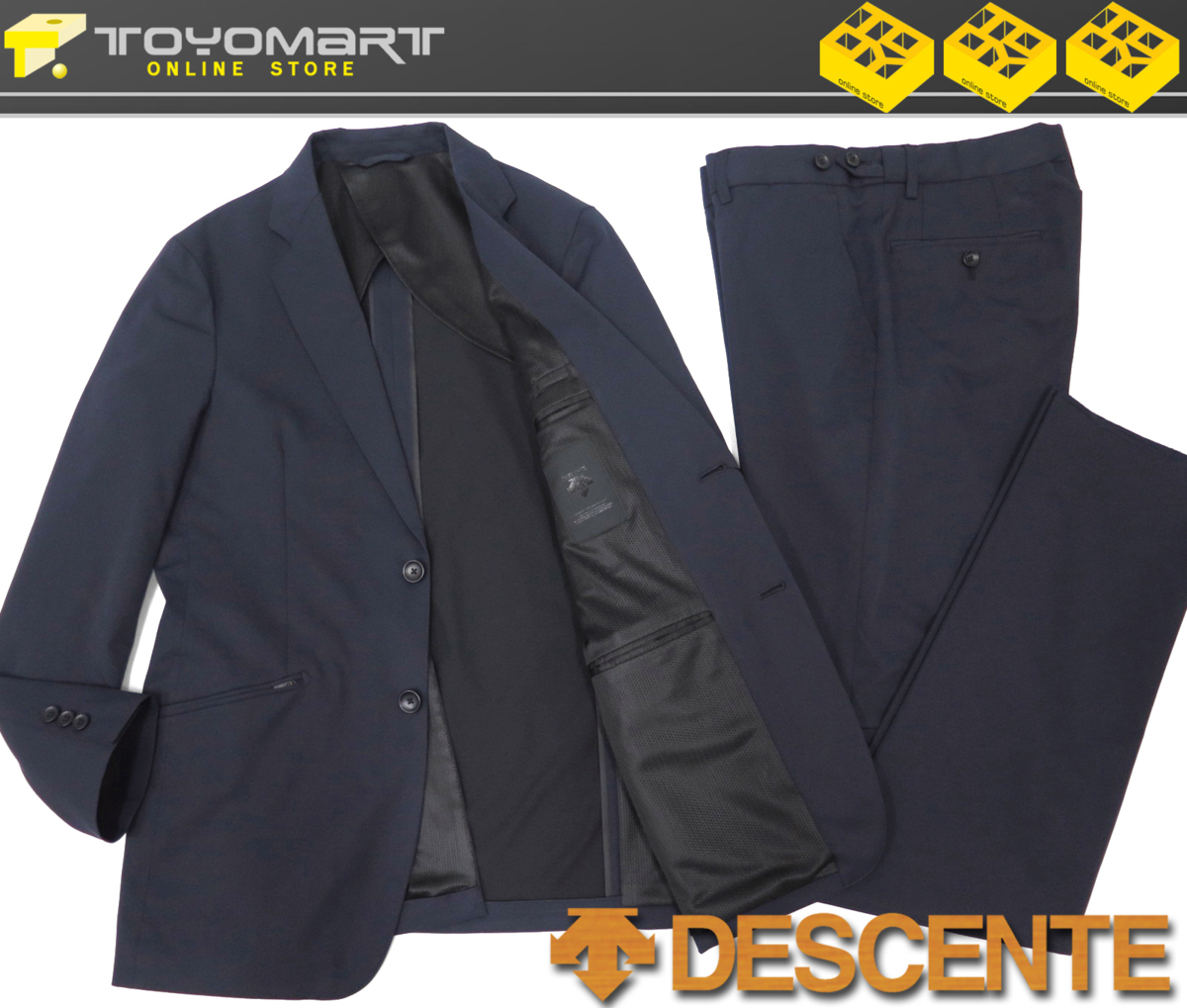 新品未使用タグ付き⭐︎DESCENTE セットアップスーツ ネイビー LLサイズ 楽天市場】デサント（サイズ（S/M/L）S）（スーツ・セットアップ