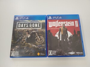 S PS4【DAYS GONE / ウルフェン シュタイン2】2本まとめ売り PlayStation4
