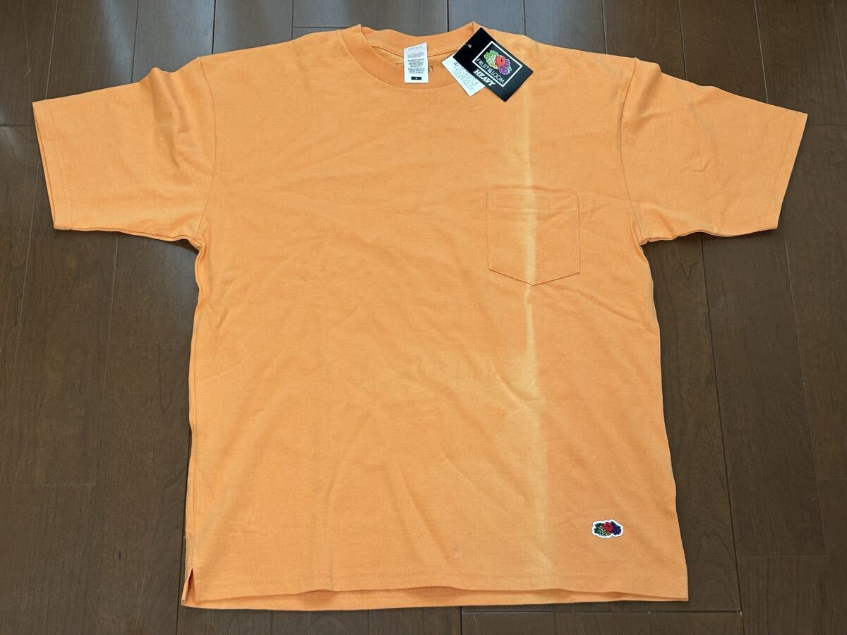 FRUIT OF THE LOOM メンズ コットンヘビー半袖Tシャツ 新品未使用 Mサイズ オレンジ フルーツオブザルーム JACKROSE