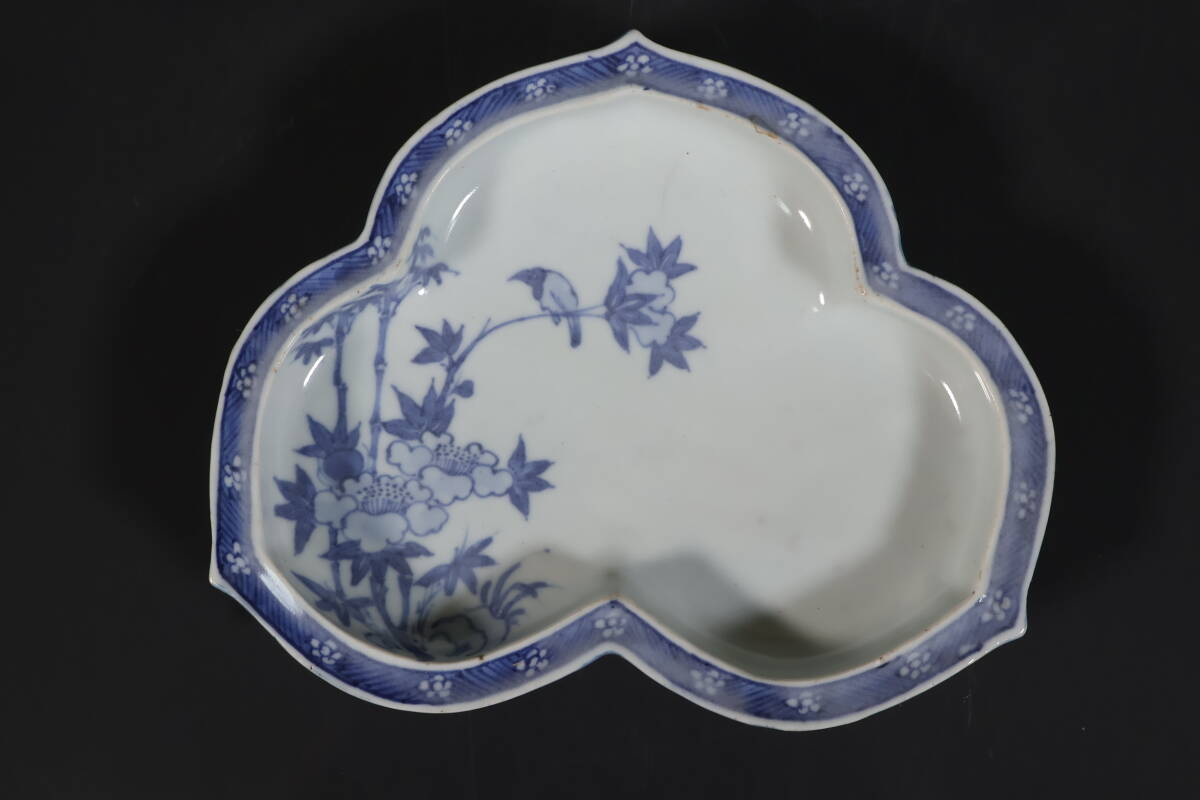 RITAO CHAN公式アカウント10　明時古染付皿唐物時代物(F-82) RITAO CHAN公式アカウント10 明時古染付皿唐物時代物(F-82)