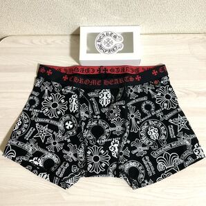 CHROME HEARTS クロムハーツ ボクサーパンツ L 総柄BOXER BRIEF SHORTS ダガー ホースシュー フレア アンダーウェア 下着 メンズ