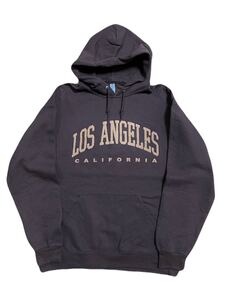 古着 JERZEES LOS ANGELES スウェット パーカー L ブラウン ヴィンテージ