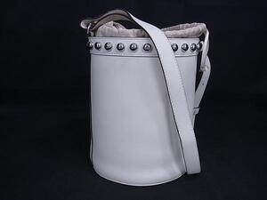 1円 ■美品■ J&M DAVIDSON ジェイアンドエムデヴィッドソン ルル レザー ポーチ付き ショルダーバッグ 肩掛け ホワイト系 FP6982